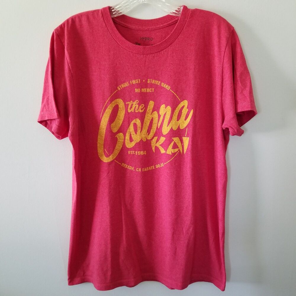 Hybrid The KARATE KID The Cobra Kai Grunge Washed Crewneck Men's Size M T-Shirt